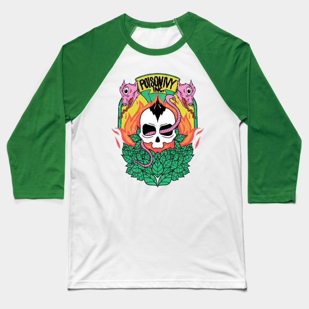 Poison Ivy Inc. Baseball T-Shirt by rjartworks